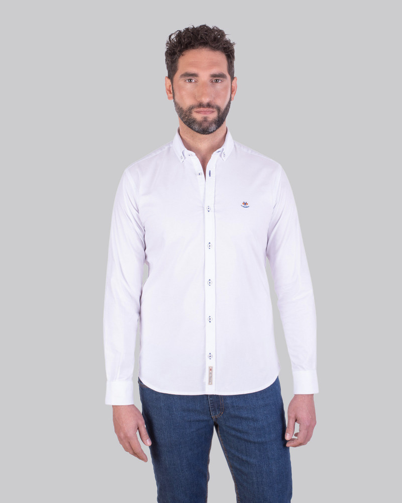 Camisa algodón con triple codera hombre | La Española