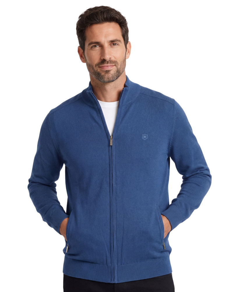 Polo manga corta algodón liso granito y cuello en V | La Española