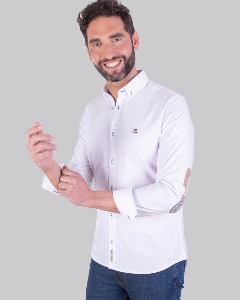 Camisa algodón con triple codera hombre | La Española