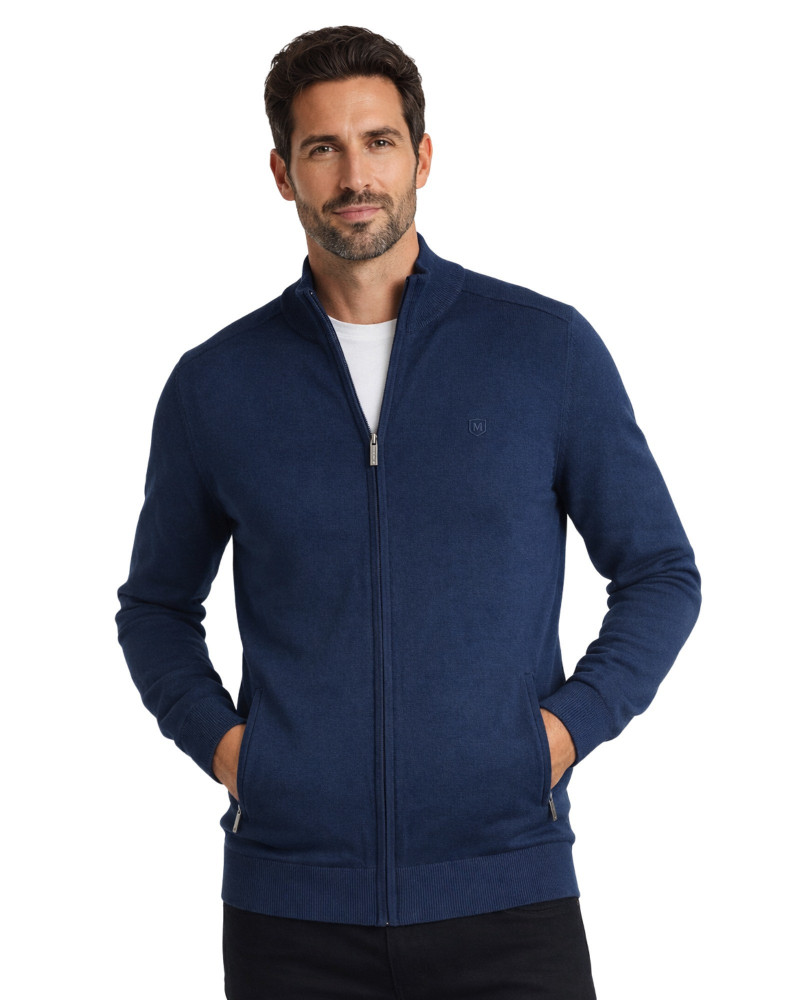 Polo manga corta algodón liso granito y cuello en V | La Española