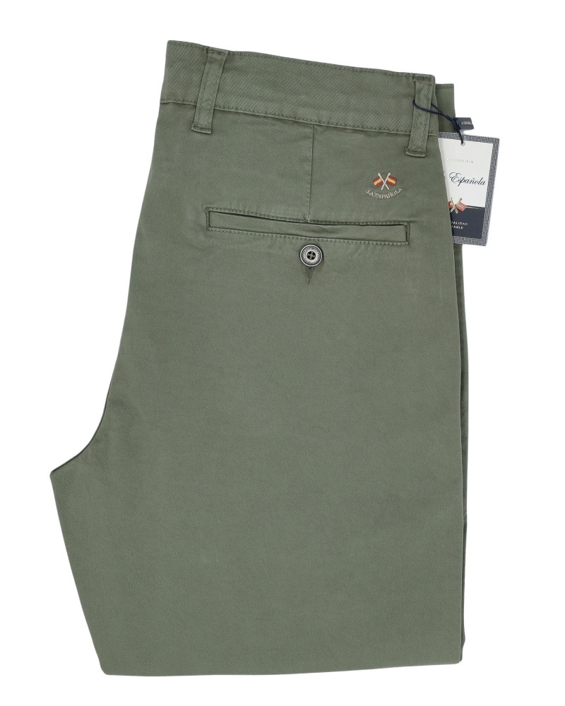 Pantalón 5 bolsillos color kaki para hombre | La Española
