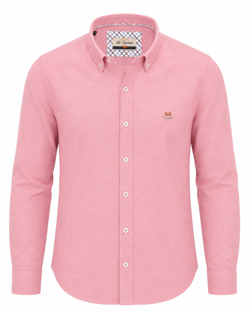 Camisa semientallada tejido oxford | La Española