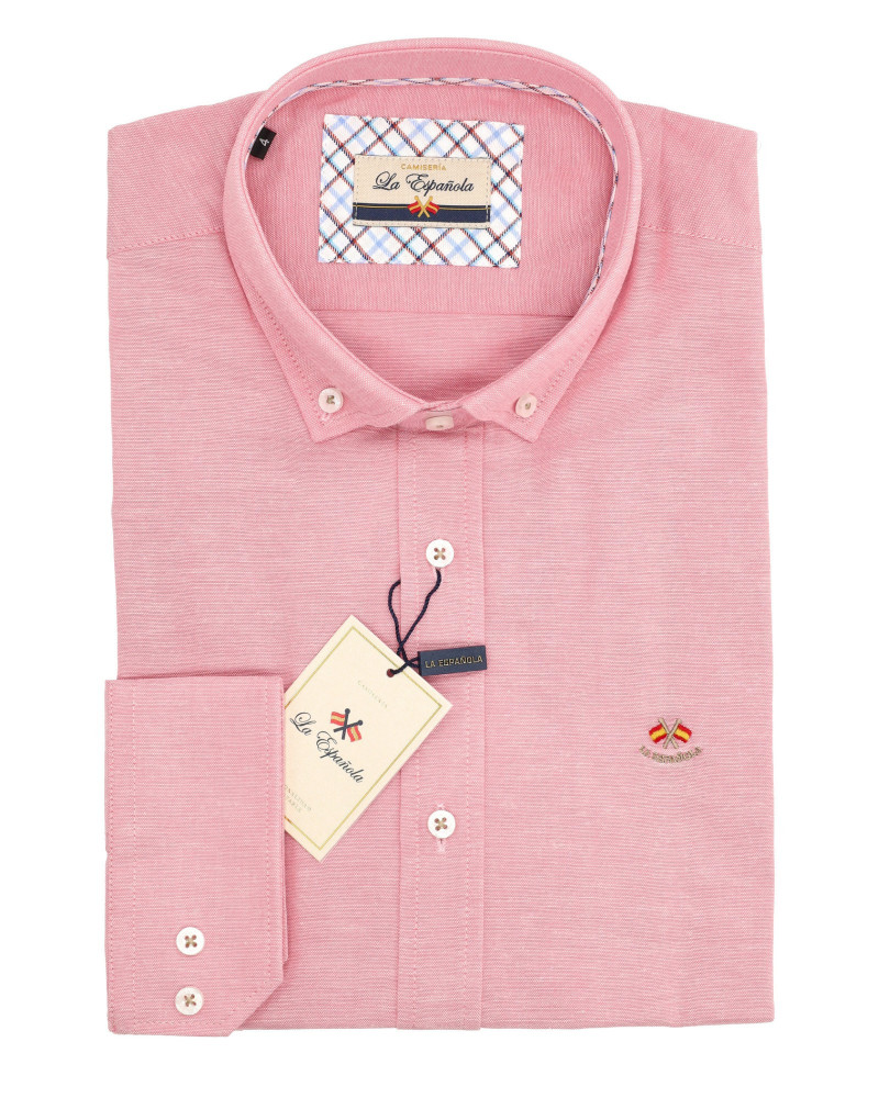 Camisa semientallada tejido oxford | La Española