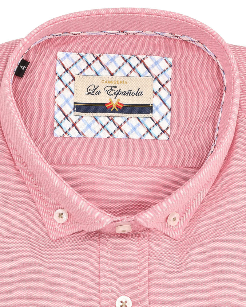 Camisa semientallada tejido oxford | La Española