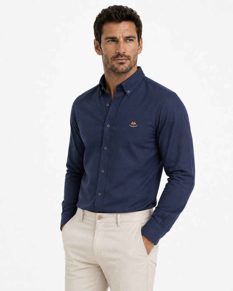 copy of copy of Camisa Oxford semientallada hombre