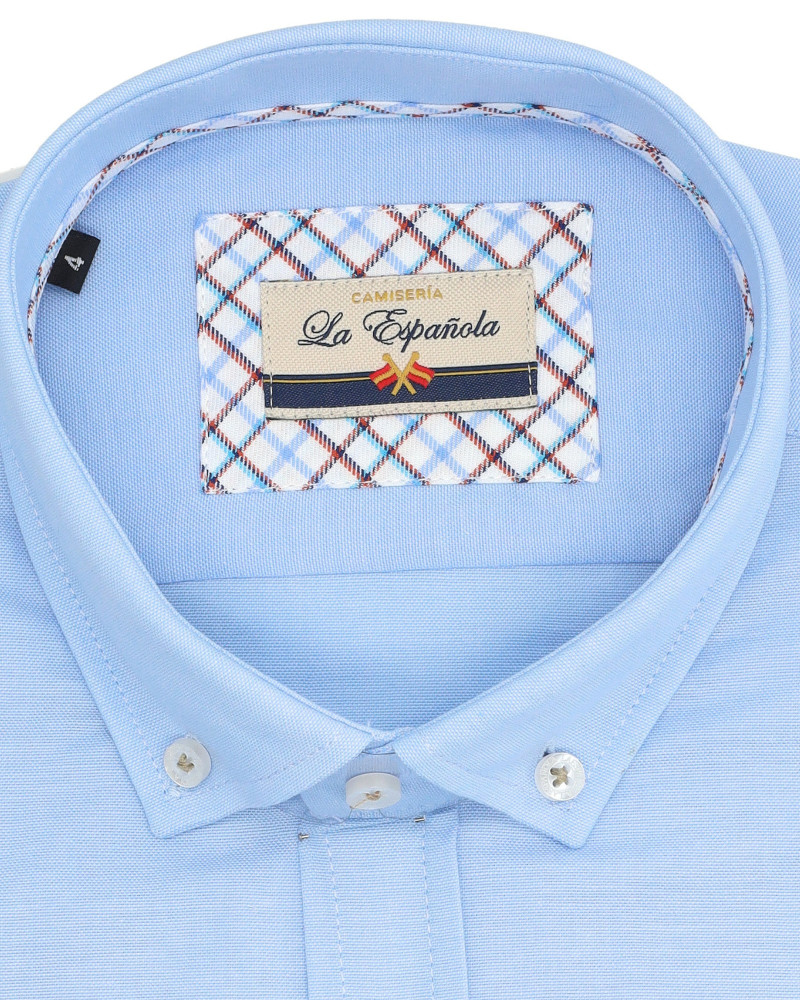Camisa semientallada tejido oxford | La Española