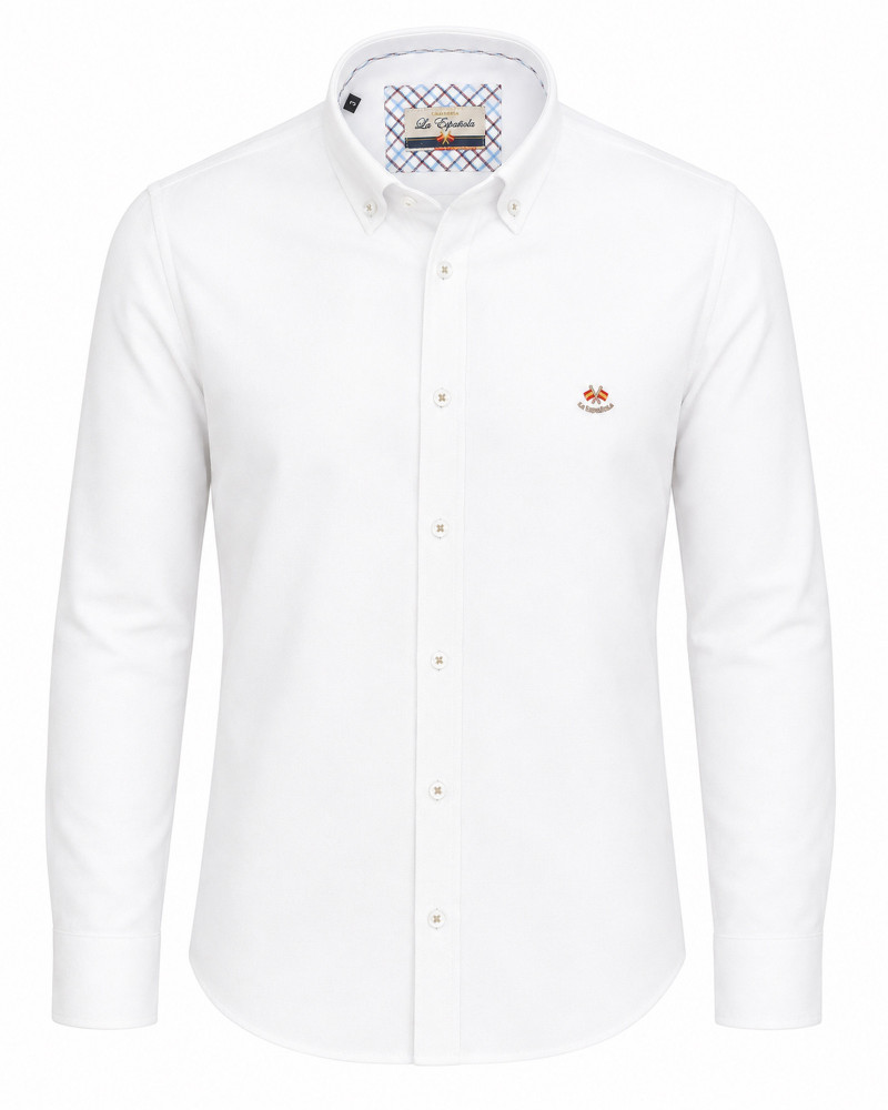 Camisa Oxford semientallada hombre