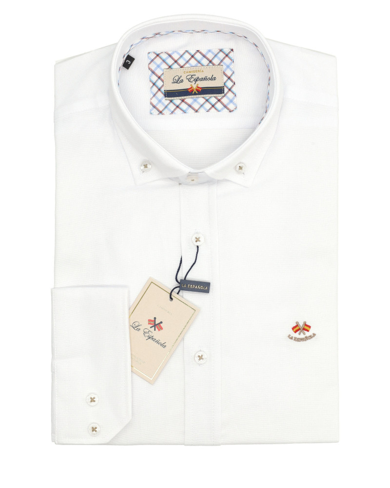 Camisa Oxford semientallada hombre