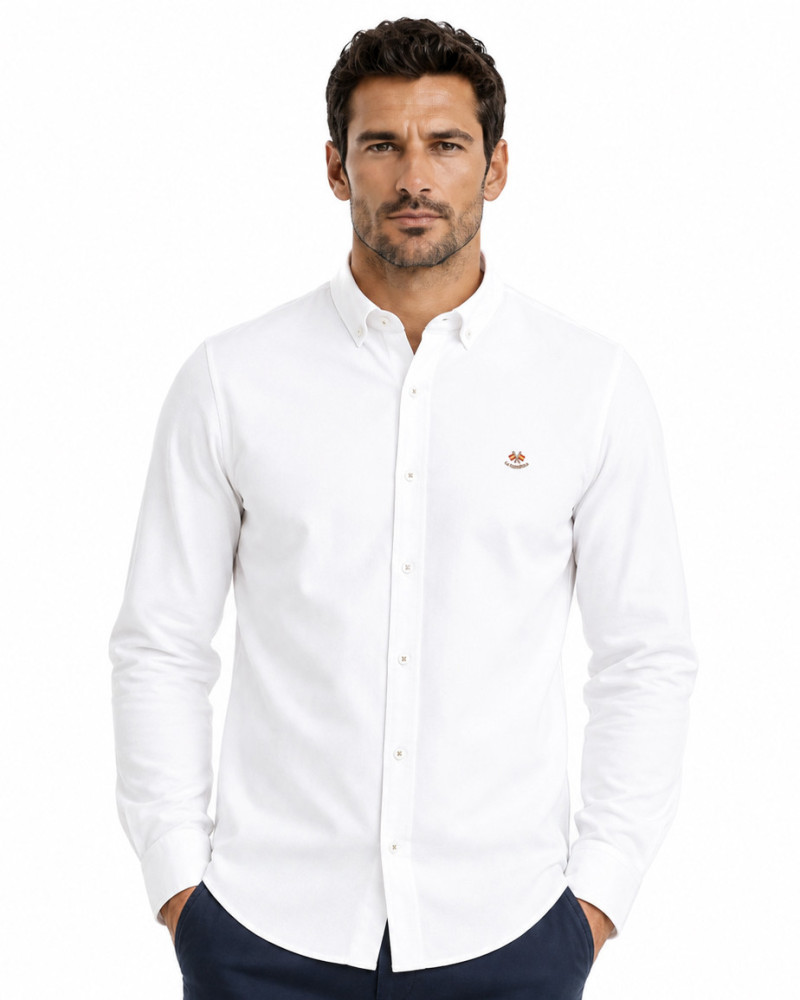Camisa Oxford semientallada hombre