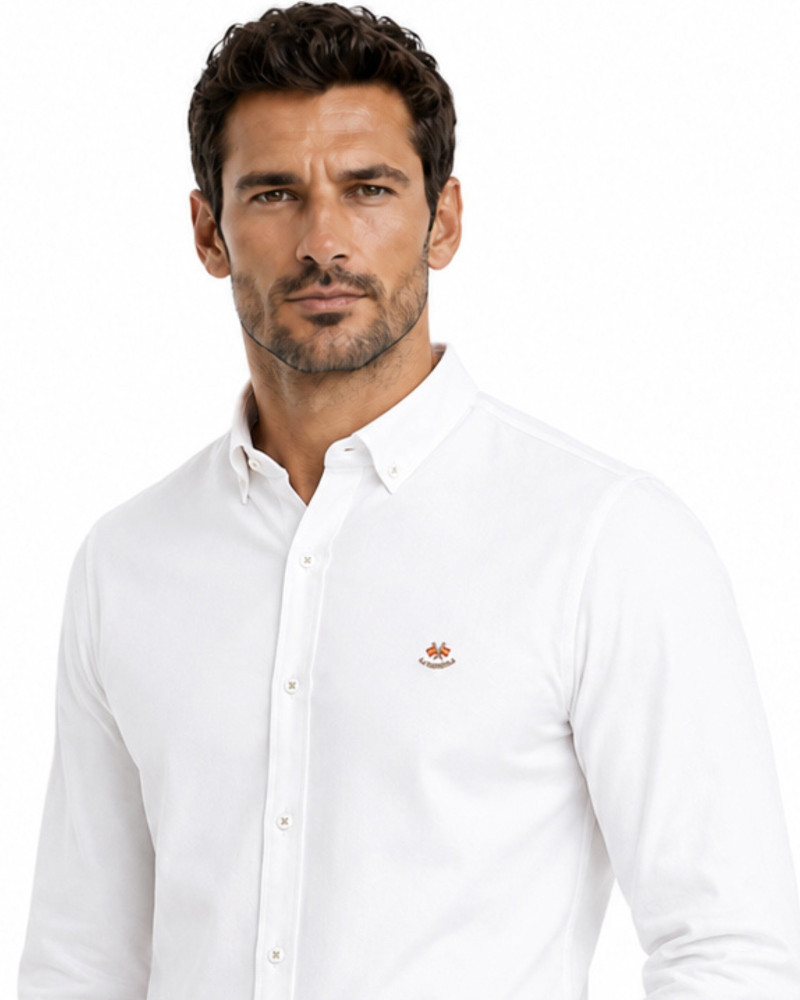 Camisa Oxford semientallada hombre