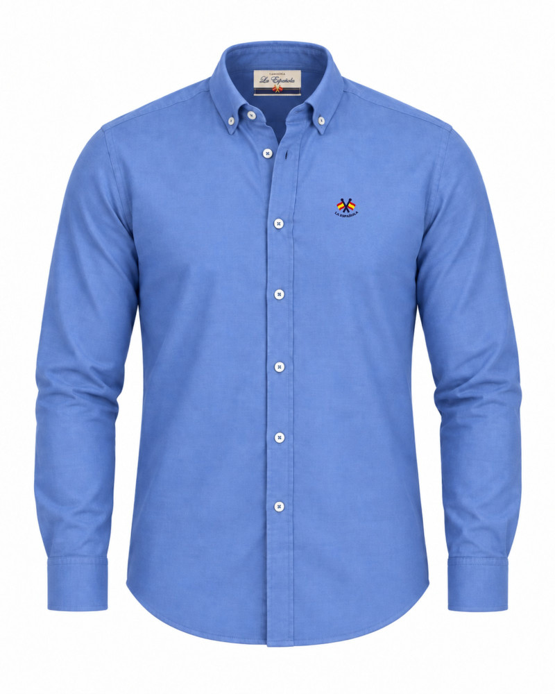Camisa semientallada tejido oxford | La Española