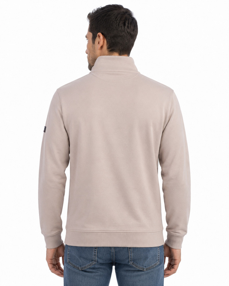 Polo algodón básico con bandera en cuello para hombre | La Española