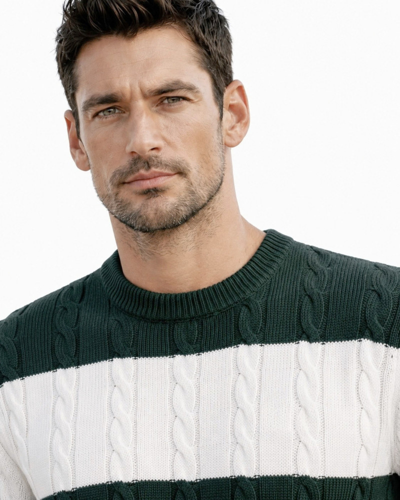 Polo algodón básico con bandera en cuello para hombre | La Española