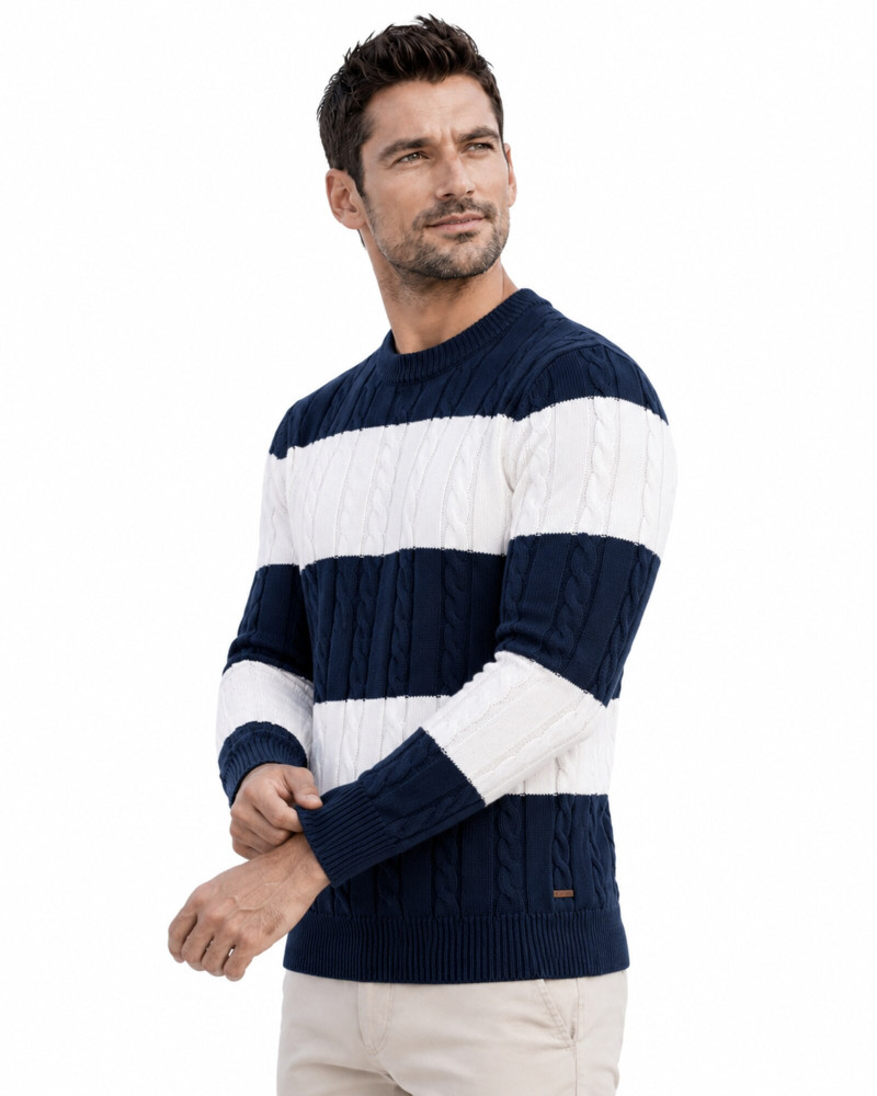 Polo algodón básico con bandera en cuello para hombre | La Española