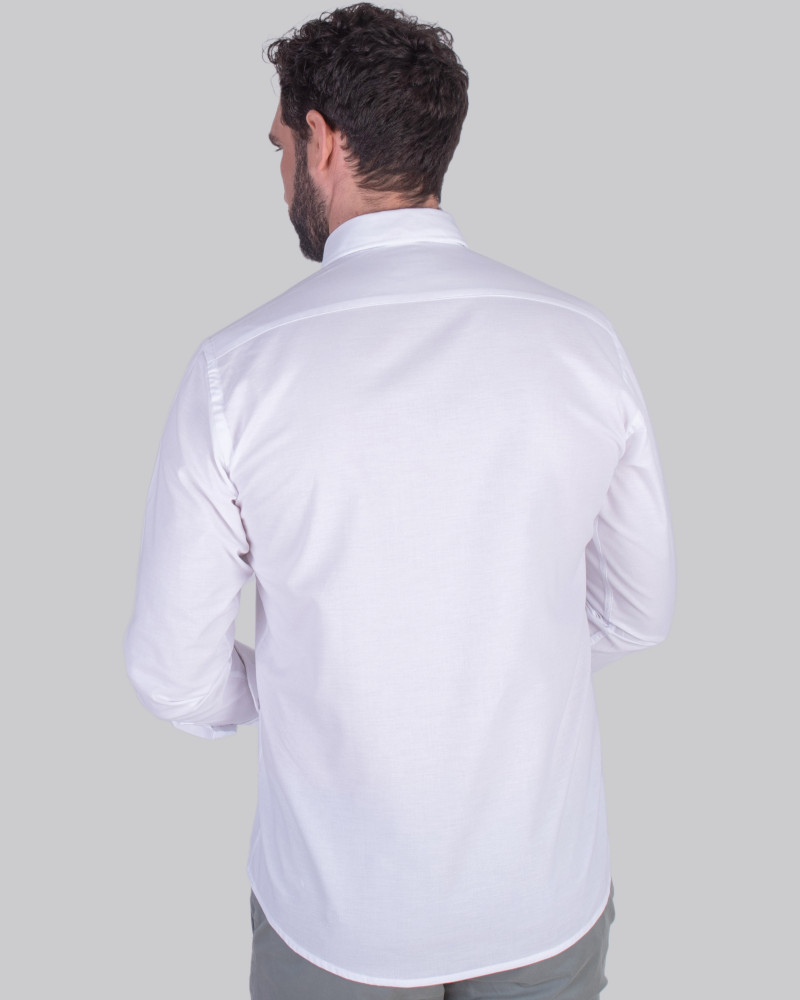 Camisa semientallada tejido oxford | La Española