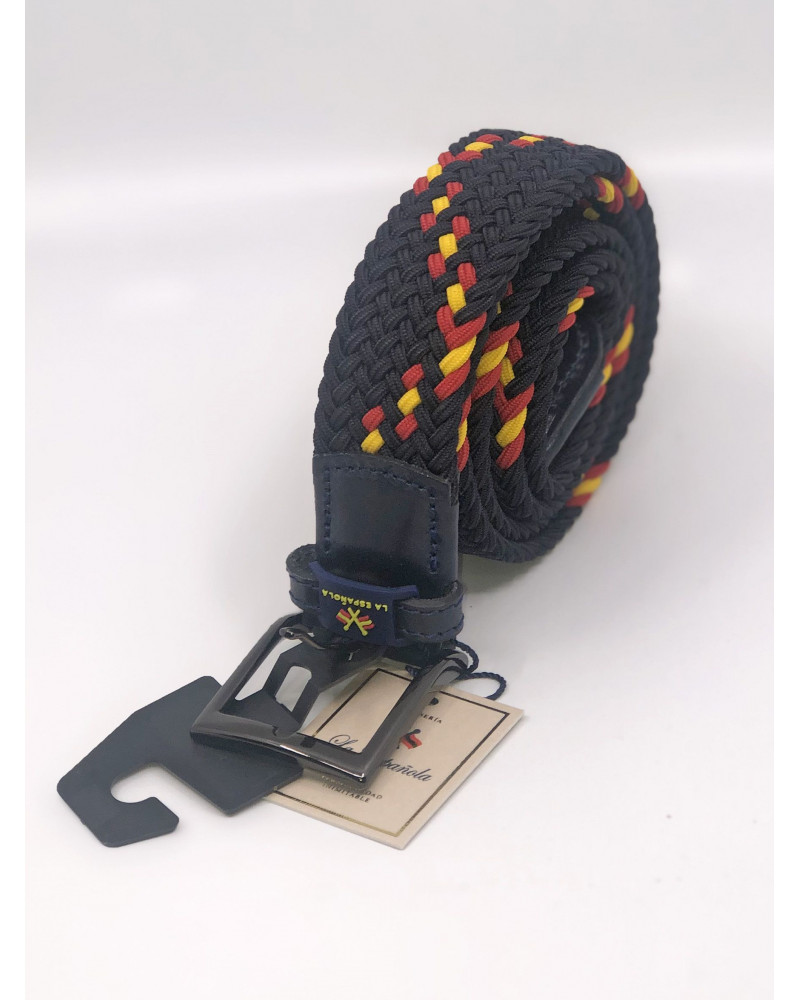 Cinturón trenzado liso multicolor - Serie 10591| Complementos La Española