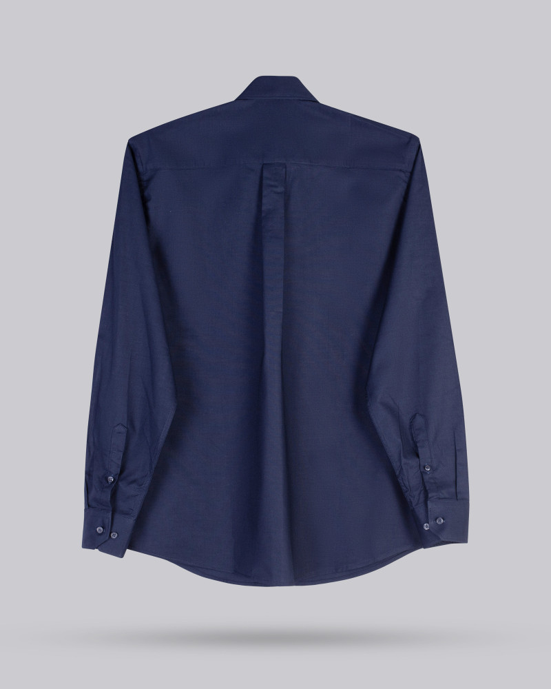Camisa oxford con bolsillo y logo bordado hombre | La Española