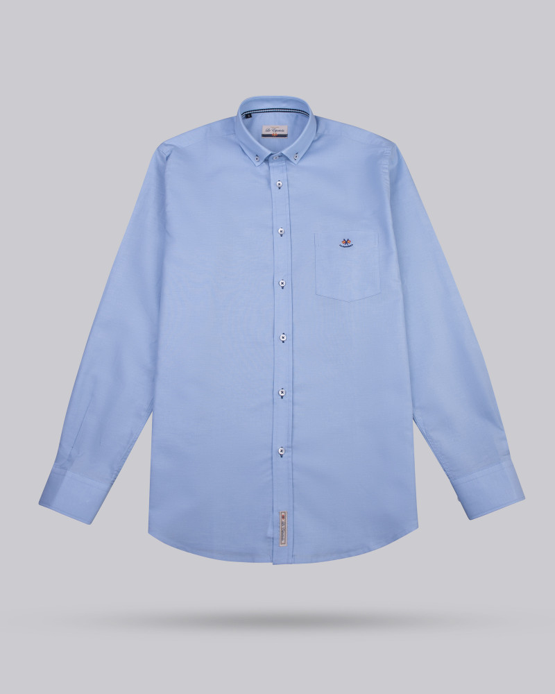 Camisa tejido oxford con bolsillo | La Española