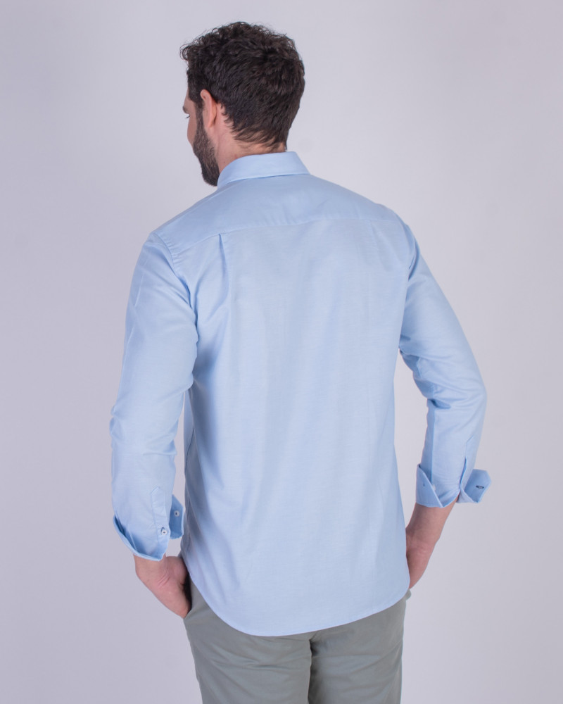 Camisa tejido oxford con bolsillo | La Española