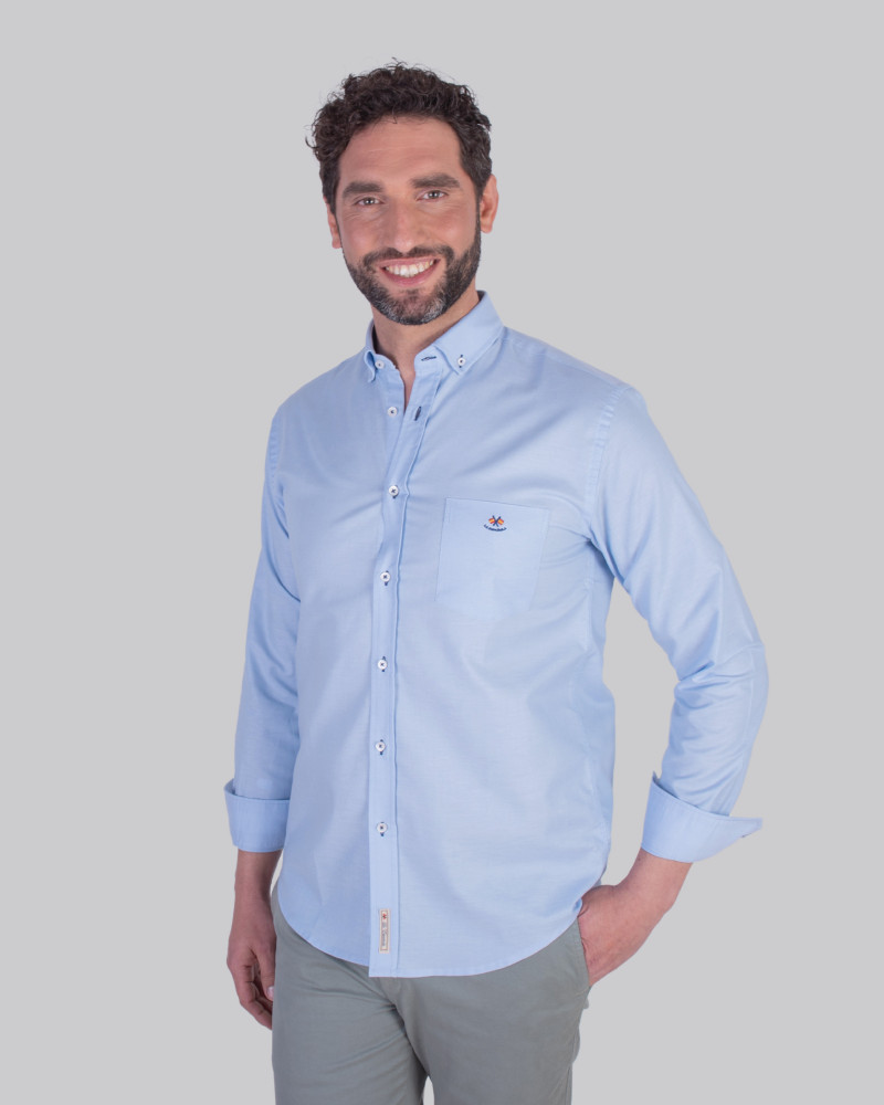 Camisa tejido oxford con bolsillo | La Española