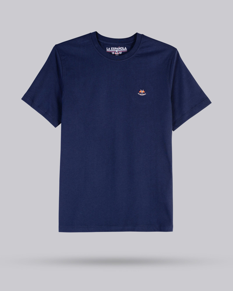 Camiseta manga corta azul marino