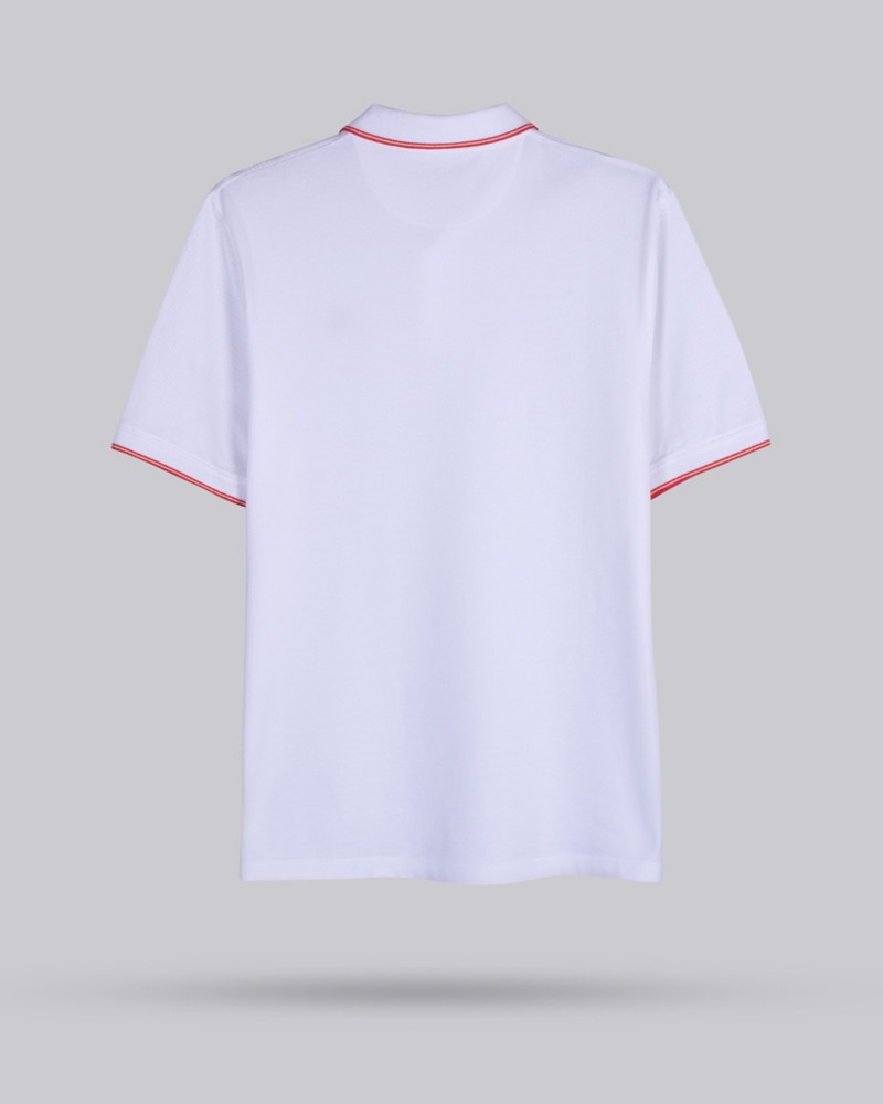 Polo algodón básico con bandera en cuello para hombre | La Española