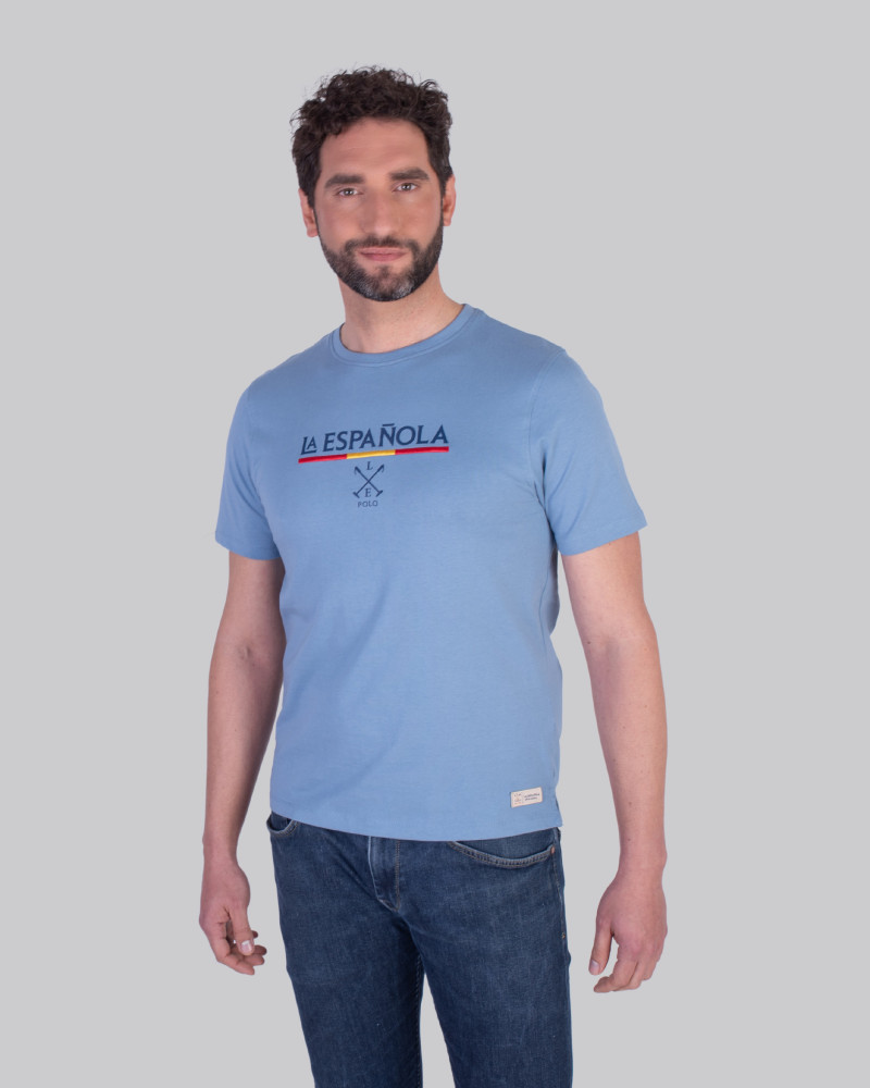 Camiseta manga corta con estampada pecho | La Española