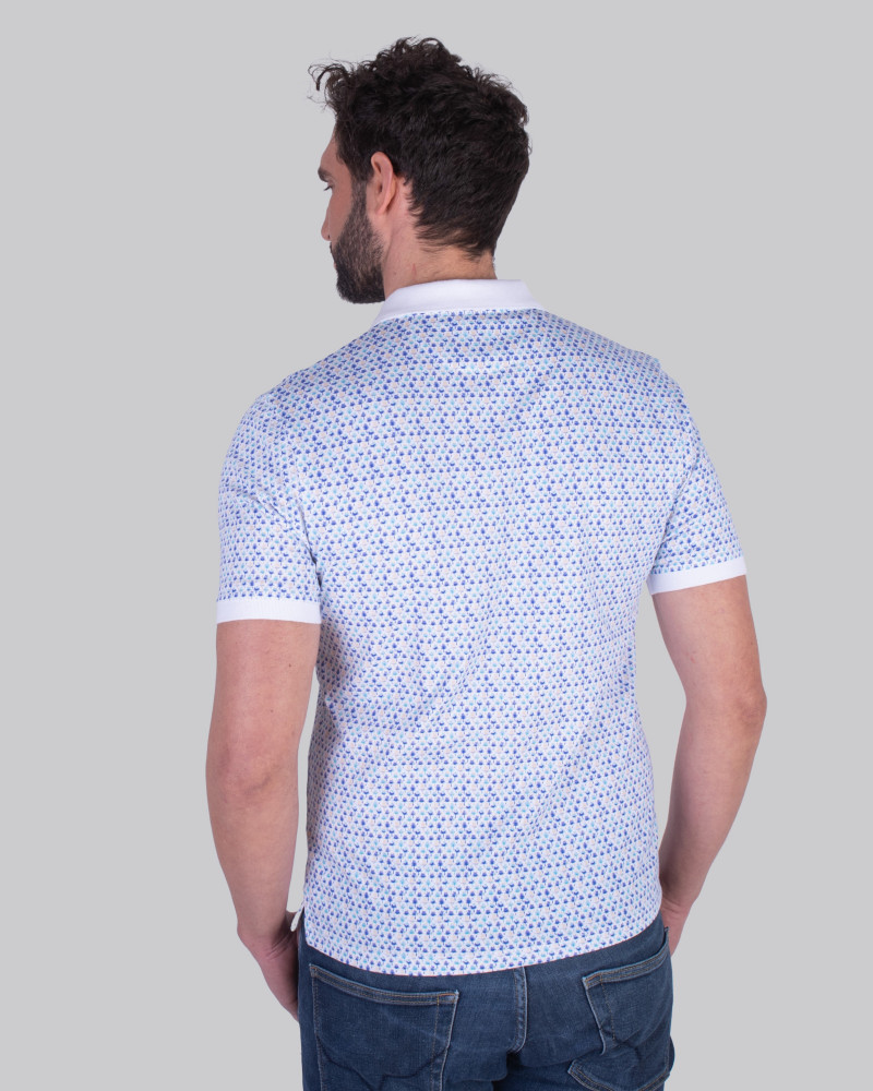 Polo manga corta estampado cuello en V | La Española
