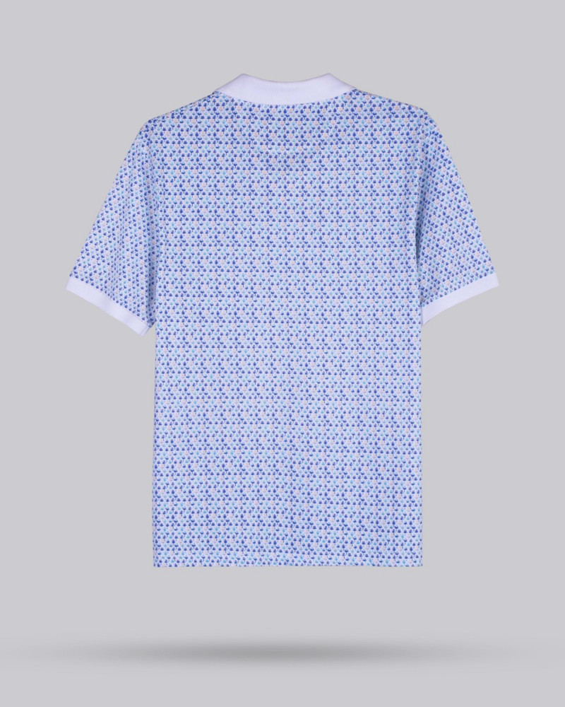 Polo manga corta estampado cuello en V | La Española