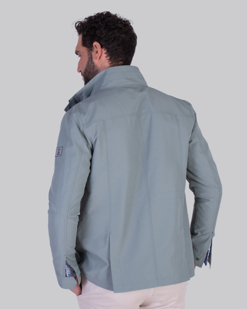 Cazadora saharina forro interior estampado | La Española