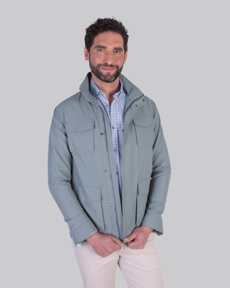 Cazadora saharina forro interior estampado | La Española