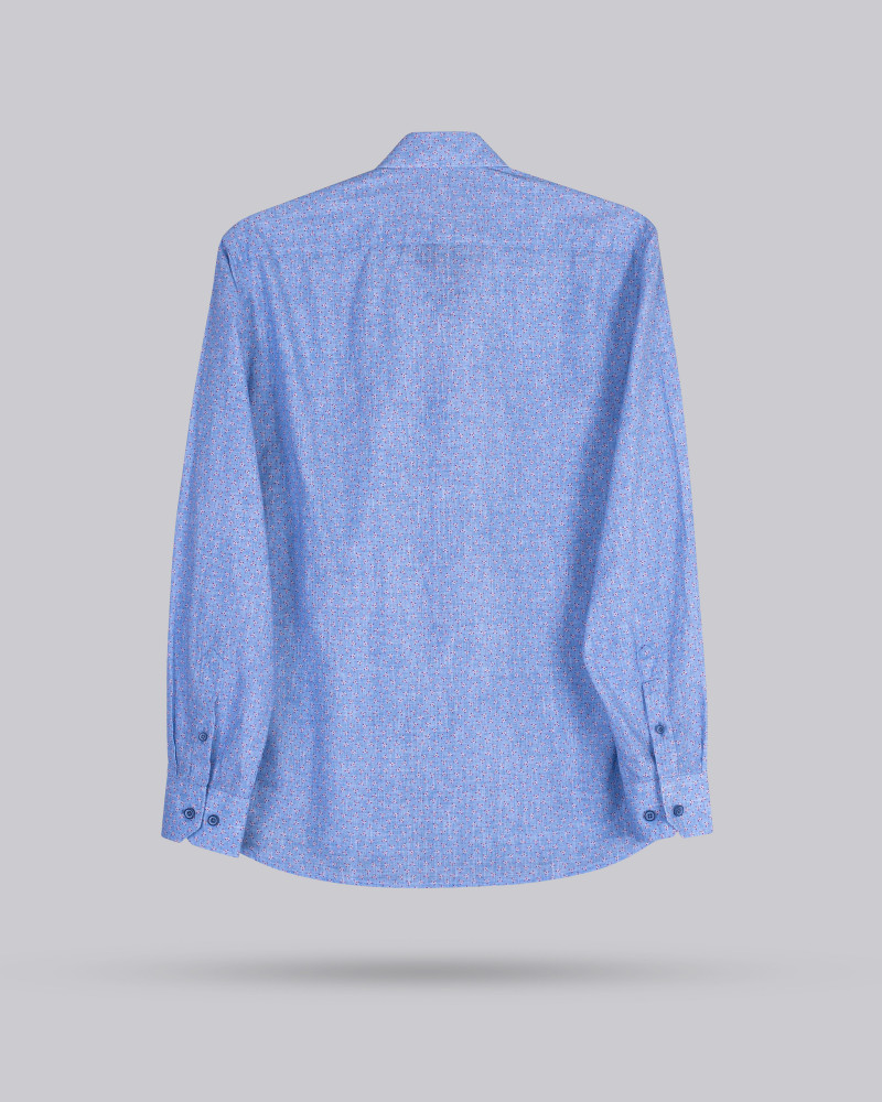 Camisa algodón estampado cuello y botón | La Española