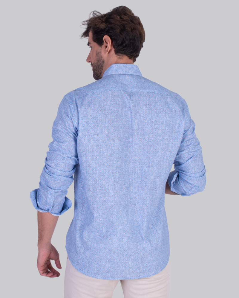 Camisa algodón estampado cuello y botón | La Española
