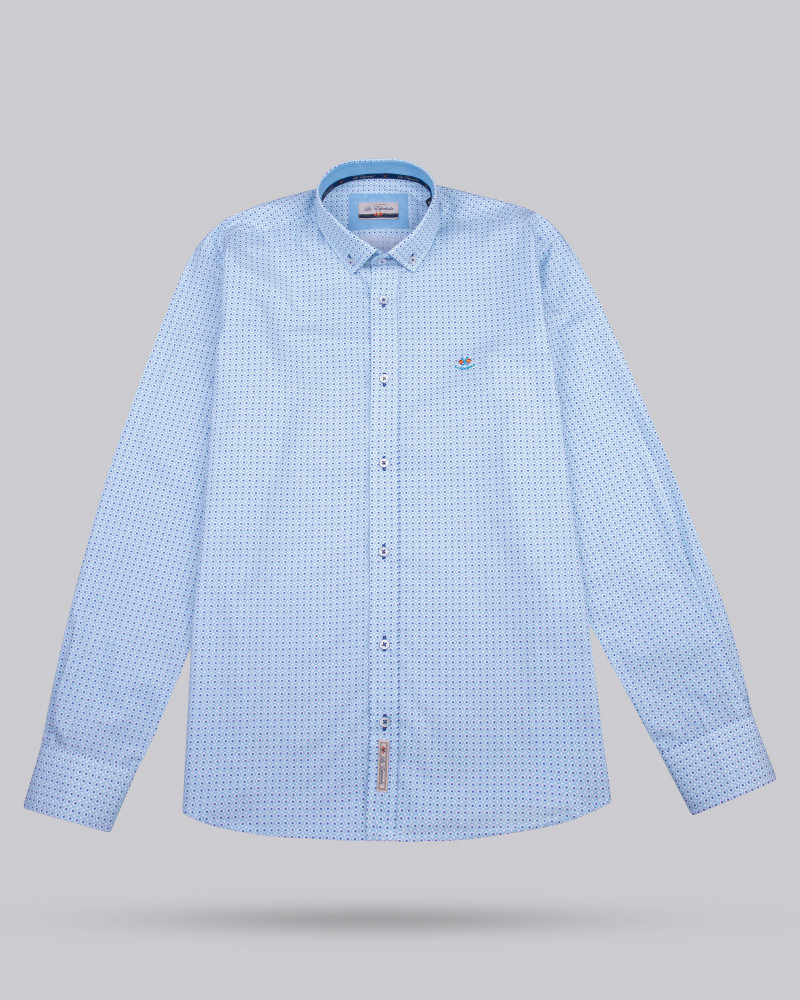Camisa estampada y cuello botón | La Española