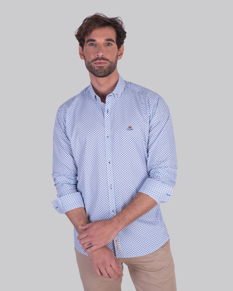 Camisa algodón con estampado para hombre | La Española
