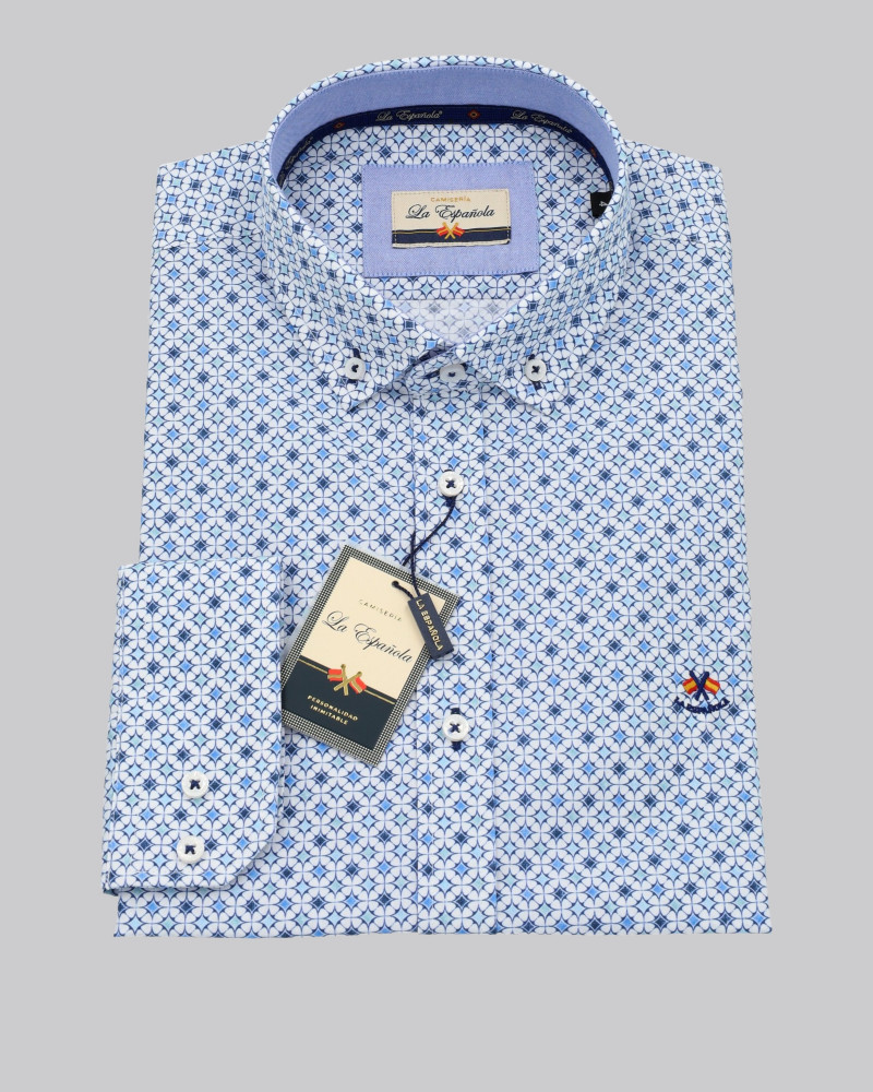 Camisa algodón estampada para hombre| La Española