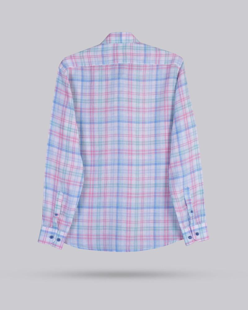 Camisa algodón estampado cuadros para hombre | La Española