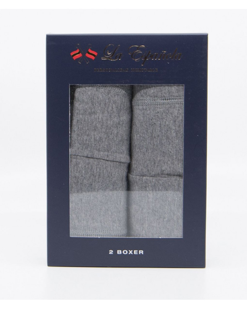 Serie 19020 Pack de 2 Boxer lisos para hombre