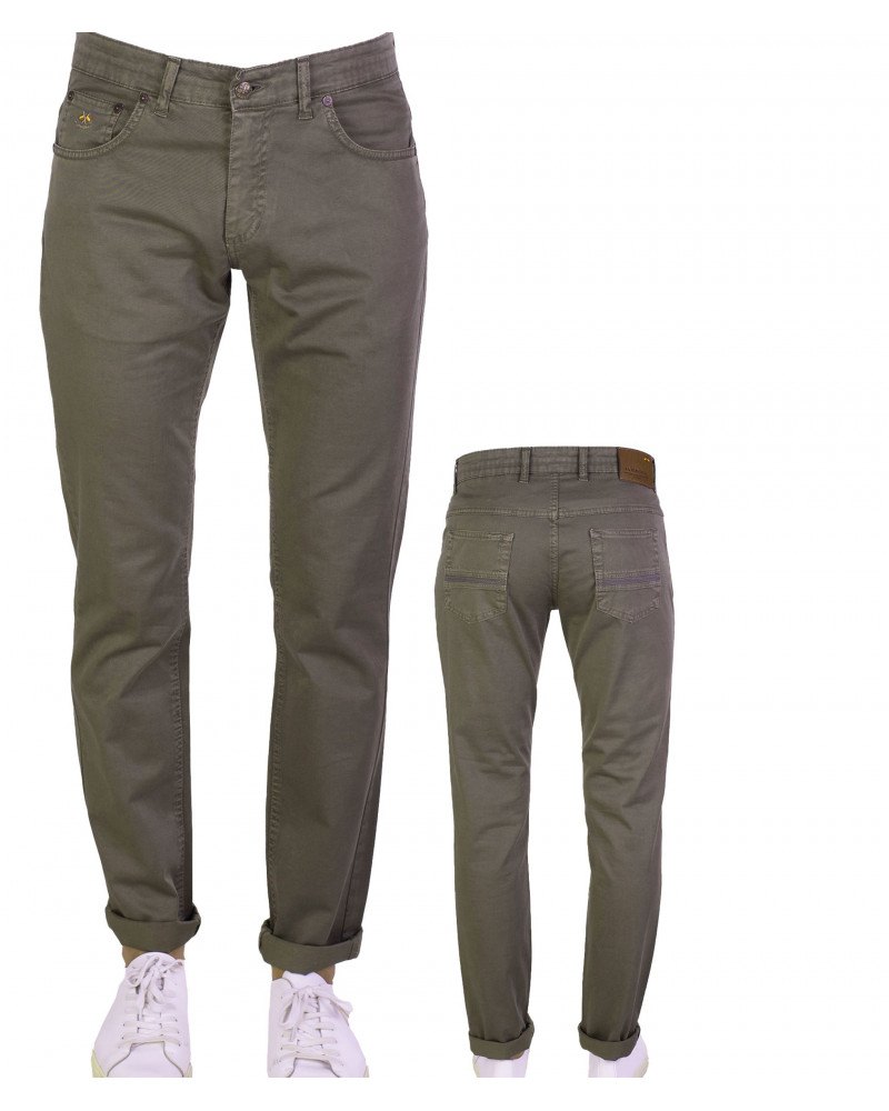 Pantalón 5 bolsillos color kaki para hombre | La Española